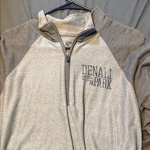 Denali Park Men's Gray Zip-Up Sweater